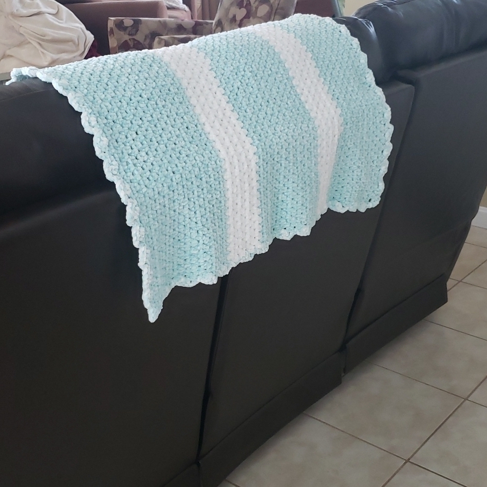 Hand Made Crochet Baby Blanket - Picture 3 of 3